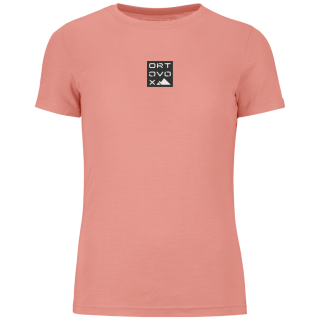 T-shirt femme Ortovox 185 Merino Square T-shirt Women's rose Bloom