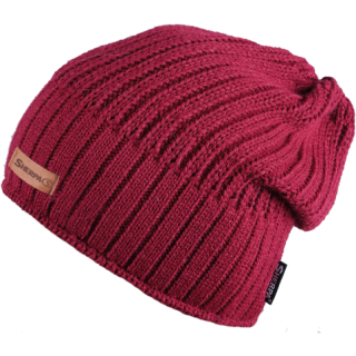 Bonnet d'hiver Sherpa Beanie Mono rouge Bordo