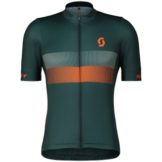 Maillot vélo homme Scott RC Team 10 SS vert / orange aruba green/braze orange