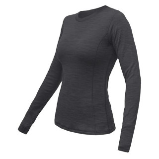 T-shirt fonctionnel femme Sensor Merino Bold dl.rukáv gris foncé Anthracite Gray