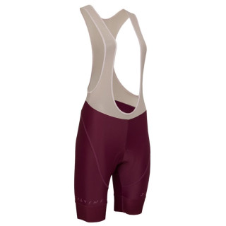 Short vélo femme Silvini Suela BIB bordeau plum-cream