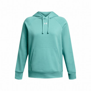 Sweat-shirt femme Under Armour Rival Fleece Hoodie bleu clair RadialTurquoise/White