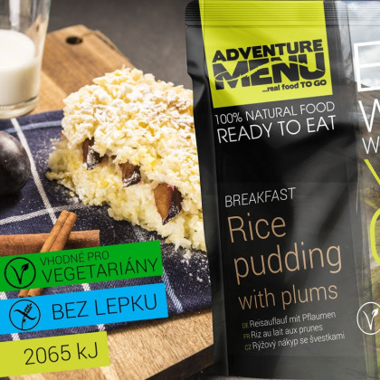 Repas prêt à manger Adventure Menu Riz au lait avec prunes 250 g