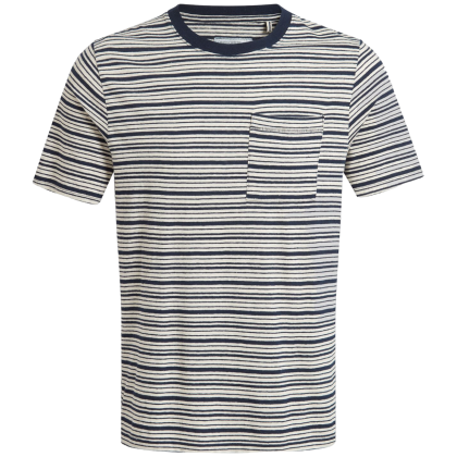 T-shirt homme Craghoppers Mollugo Short Sleeved T-Shirt blanc / bleu Blue Navy Stripe