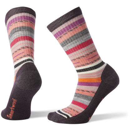 Chaussettes femme Smartwool Hike Light Margarita Crew rouge / orange Bordeaux