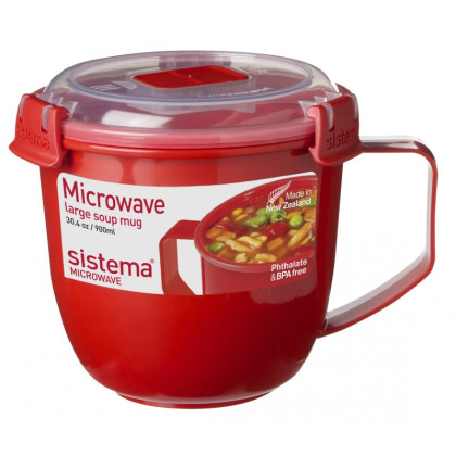 Tasse Sistema Large Soup Mug rouge red