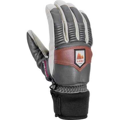 Gants ski Leki Patrol 3D 2.0 gris / blanc / noir graphite-off white-maroon