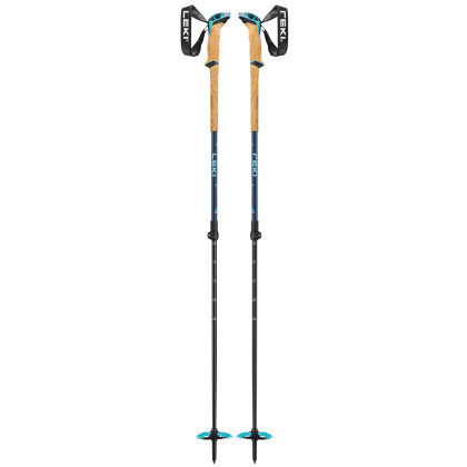 Bâtons de ski alpin Leki Bernina Lite 2 vert / bleu denimblue-midnight blue-mint