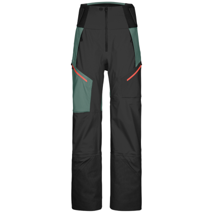 Patalon femme Ortovox 3L Guardian Shell Pants W vert black raven