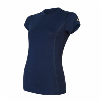 T-shirt fonctionnel femme Sensor Merino Active Deep Blue bleue Deep Blue