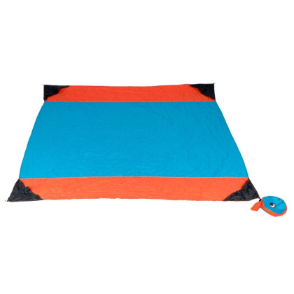 Couverture pique-nique Ticket to the moon Beach Blanket bleu / orange aqua/orange