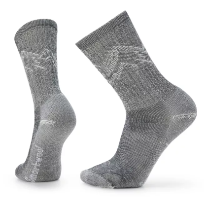 Chaussettes Smartwool Hike Classic Edition Light Cushion Mountain Pattern Crew Socks vert black