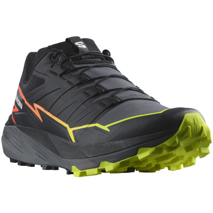 Chaussures homme Salomon Thundercross vert Black / Quiet Shade / Fiery Coral