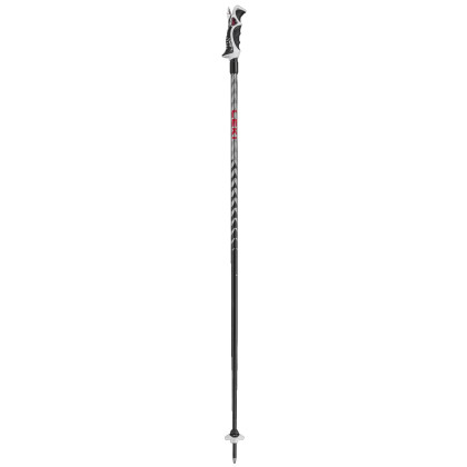 Bâtons ski Leki Hot Shot S rouge / gris eloxal black-anodized grey-bright red