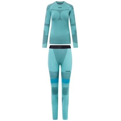 Sous-vêtements thermique femme Viking Volcanica Set turquoise turquise/black