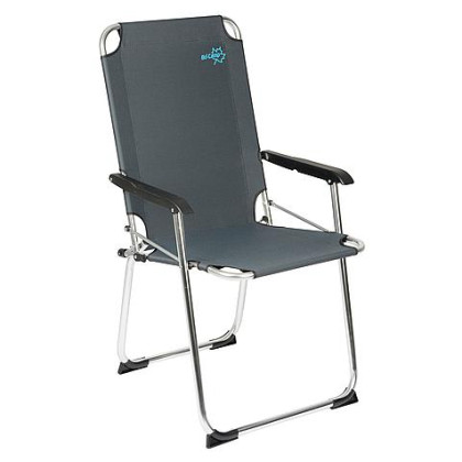 Chaise Bo-Camp Copa Rio Comfort XXL noir / gris Graphite