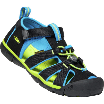 Sandales enfant Keen Seacamp II CNX K vert Black/BrilliantBlue