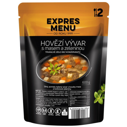 Soup Expres menu Hovězí vývar se zeleninou