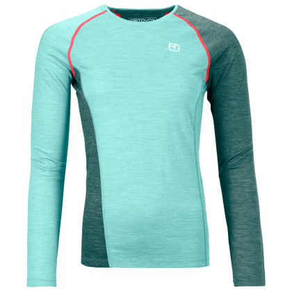 T-shirt fonctionnel femme Ortovox 120 Cool Tec Fast Upward Ls W bleue arctic grey