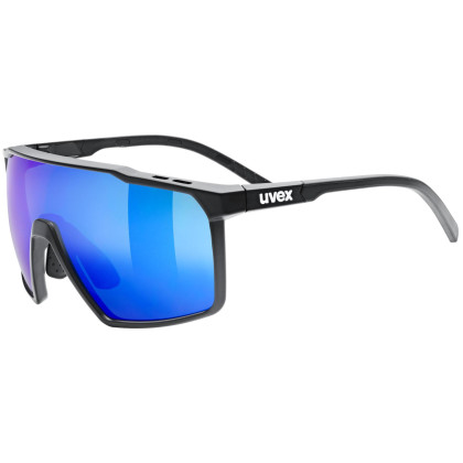 Lunettes sport Uvex Mtn Perform S vert Black Matt/Mirror Blue