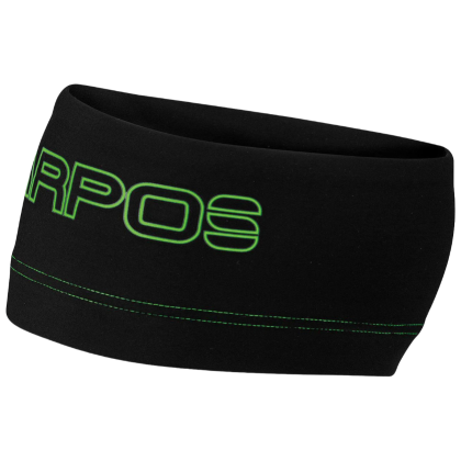 Bandeau Karpos Alagna Headband noir/vert Black Green Fluo