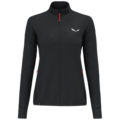 Veste femme Salewa Puez Waffle Hyb Pl Jacket W vert black out