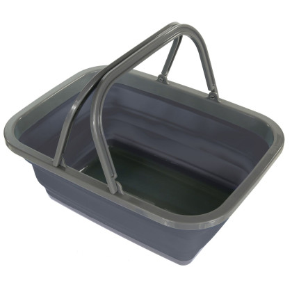 Cuvette pliante Regatta TPR Folding Wash Basin girs Ebony Grey