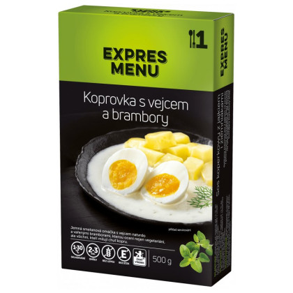 Repas prêt à manger Expres menu KM Sauce crémeuse à l'aneth, œuf et pommes de terre