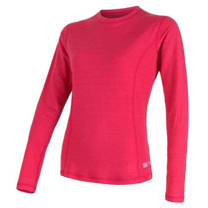 T-shirt femme Sensor DF Merino wool dl.r. magenta rose Magenta