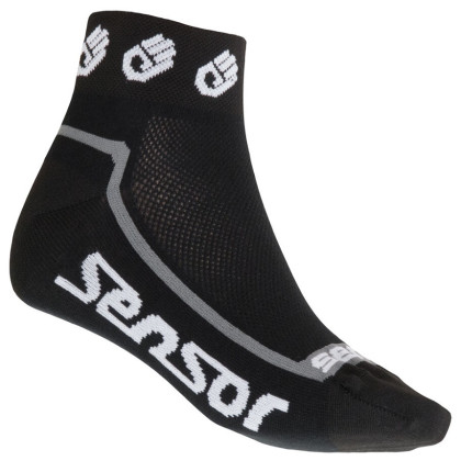 Chaussettes Sensor Race Lite Small Hands noir / blanc black/white