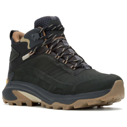 Chaussures randonnée homme Merrell Moab Speed 2 Ltr Mid Wp noir / brun Black