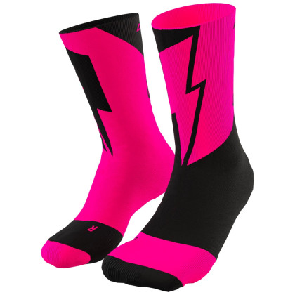 Chaussettes Dynafit No Pain No Gain Sk rose / noir pink glo BLACK OUT