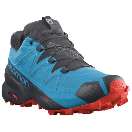 Chaussures homme Salomon Speedcross 5 GTX bleue / rouge HawaiianOcean