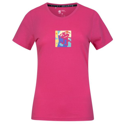 T-shirt femme Rafiki Akiyo rose carmine