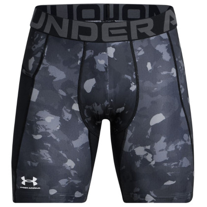 Short homme Under Armour HG Armour Prtd Comp Sts gris / noir BLK