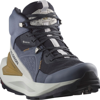 Chaussures homme Salomon Elixir Mid Gore-Tex bleu foncé Dark Navy / Grisaille / Gray Violet