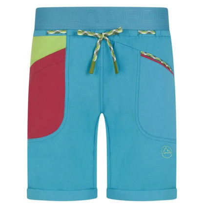 Short femme La Sportiva Mantra Short W bleue Topaz/Lime Green