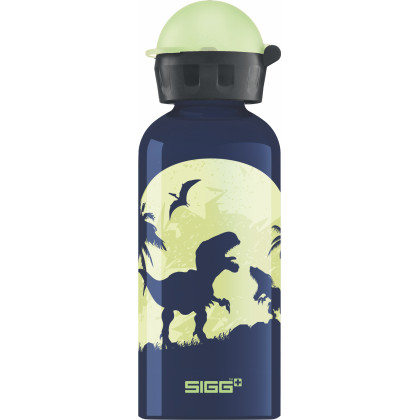 Bouteille Sigg For Kids 0,4 l bleu foncé GlowMoonDinos