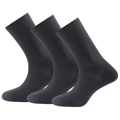 Chaussettes Devold Daily medium light sock blk 3p