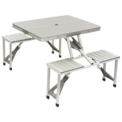 Table avec bancs Bo-Camp Picnic table girs Grey