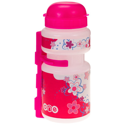 Bouteille enfant Just One One Smile rose Transparent/Pink