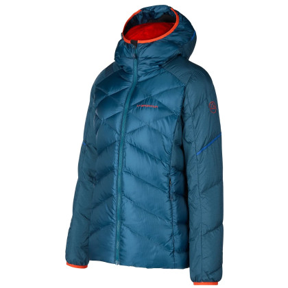 Veste femme La Sportiva Bivouac Down Jkt W bleue / rouge Storm Blue/Cherry Tomato