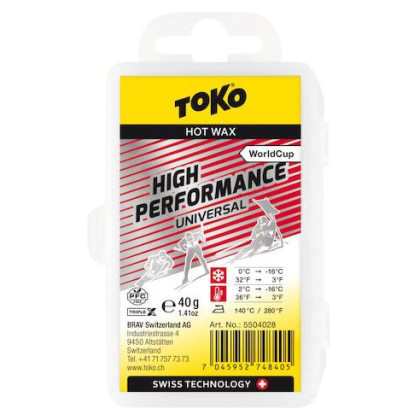 Cire TOKO World Cup High Performance universal 40 g Triplex