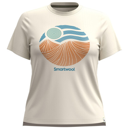 T-shirt femme Smartwool Horizon View Short Sleeve Graphic Tee beige almond