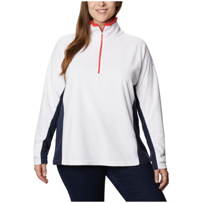 Sweat-shirt femme Columbia Glacial IV 1/2 Zip blanc WhiteDarkNocturnal