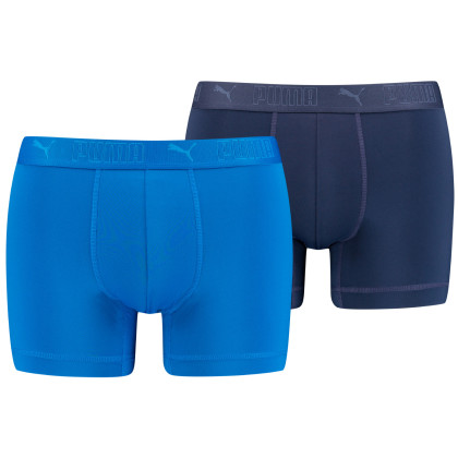 Caleçon homme Puma Sport Microfiber Boxers 2P bleu Blue Combo