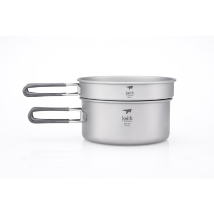 Set de vaisselle Keith Titanium Titanium Pot and Pan Cook Set 2-piece girs