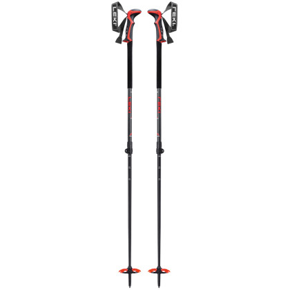 Bâtons de ski alpin Leki Haute Route 2 noir / rouge dark anthracite-dark red-black