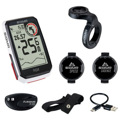 Compteur vélo Sigma Rox 4.0 SENSOR SET blanc