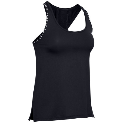 Top femme Under Armour Knockout Tank vert Black/Black/White